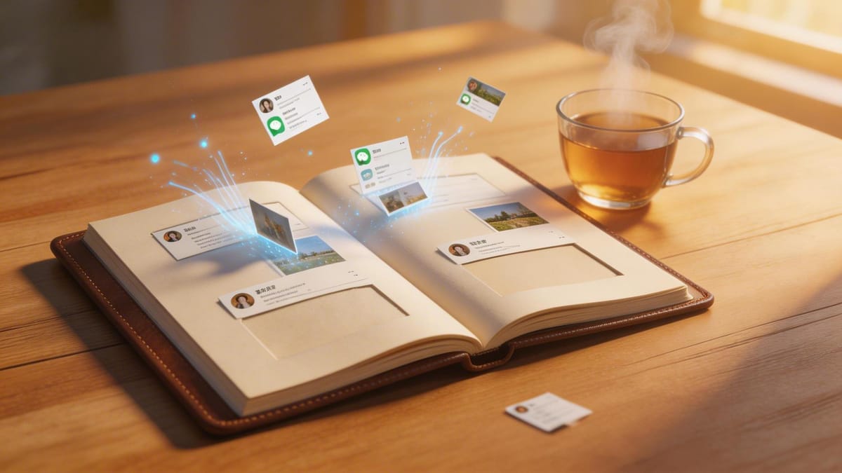 批量导出微信朋友圈内容